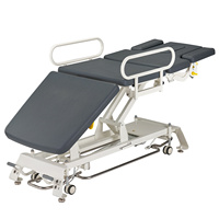 Table de chiropratique électrique professionnelle à 3 sections CTD pour la rééducation médicale, réglable, en métal et plastique