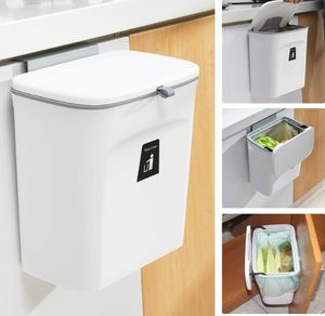 Cubo de compost de cocina para encimera o debajo del <span class=keywords><strong>fregadero</strong></span>, cubo de basura pequeño colgante con tapa para armario - Product Image 4
