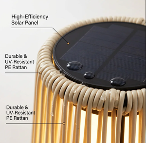 Lámpara de Pie para Exteriores de Estilo Nórdico, Lámpara de Mesa LED Impermeable para Jardín, Patio, Villa, Linterna Moderna de Cuerda Tejida, Decoración del Hogar - Product Image 3