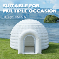 AirFunPro Tentes Dôme Gonflables PVC Personnalisées Multicolores Étanches avec Pompe à Air Électrique Intégrée Facile à Installer
