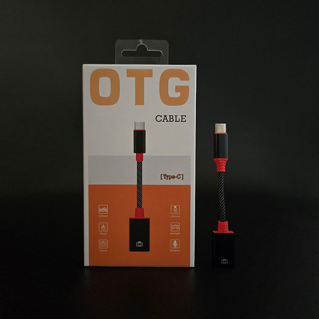 Directly Read USB Flash Drive Expansions Connectors Adaptors Braided Sleeved USB Type C OTG Cables