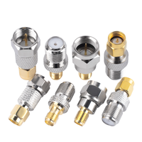 Adaptateur coaxial RF SMA femelle vers SMA femelle 50 ohms plaqué or, connecteur droit pour antenne WiFi FPV SDR