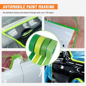 Ruban de masquage vert pour peintres UJANG, faible MOQ, personnalisé, résistant aux UV, 48 mm, 1,88 pouce - Product Image 5