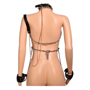 ชุดเครื่องประดับโลหะสำหรับคู่รัก วัสดุสแตนเลสและหนัง สำหรับกิจกรรม BDSM ของเล่นเซ็กส์ ของขวัญสำหรับคู่รัก ราคาโรงงาน - Product Image 6