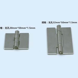ซิน จี๋เยี่ยนเหลียง บานพับสแตนเลส 304 ขนาด 30x32x1.5 มม. แบบไม่มีรู สำหรับตู้อุปกรณ์ พื้นผิวขัดเงา - Product Image 3