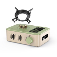 Réchaud à gaz portable haute puissance à 3 brûleurs, mini-cuisinière de camping extérieure, flamme réglable, réchaud au butane pour pique-nique et barbecue