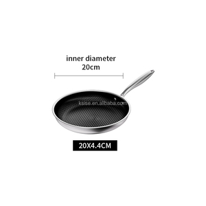 304 antiaderente multistrato <span class=keywords><strong>in</strong></span> <span class=keywords><strong>acciaio</strong></span> inossidabile a nido d'ape 20cm 22cm 24cm 26cm padella cucina tre strati <span class=keywords><strong>in</strong></span> <span class=keywords><strong>acciaio</strong></span> per friggere padella - Product Image 3