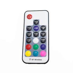 Mini controlador inalámbrico RGB RF 17key para 5050 12A RGB Led Strip Tape Lighting banco de energía compacto portátil - Product Image 3