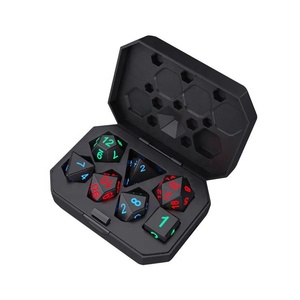 Dés LED personnalisés rechargeables avec boîte de charge, dés électroniques LED, dés Dungeons and Dragons pour jeux de table - Product Image 4