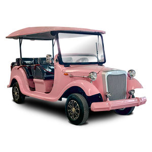 Classic vintage retro sightseeing bus car electric price model t golf cart cars in vendita campeggio a quattro ruote - Product Image 4