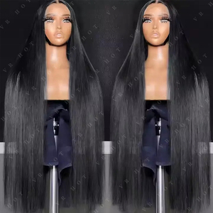 Nguyên liệu Ấn Độ tóc giả tóc 40inch 13x6 glueless Full HD ren phía trước Tóc Giả Việt dài xương thẳng tóc con người ren phía trước Tóc Giả Nhà cung cấp - Product Image 1