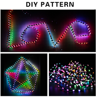 Guirlande lumineuse à LED à pixels adressables RGBIC DC 12V WS2811 4 broches, couleurs de rêve, lumières décoratives en forme de galets