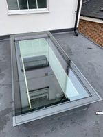 PRIMA Fenêtre de toit intelligente en aluminium à rupture de pont thermique, double vitrage, étanche, pour villa et toit plat, fabrication usine