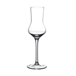 Creative Mini Tulip Tasting Weinglas 120ml Benutzer definiertes Logo Bleifreies Kristallglas Wein Whisky Copita Nosing Glass Sherry Becher