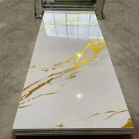 Panneau mural en PVC effet marbre brillant pas cher, 290 cm, imperméable, carreaux muraux en vinyle solide effet marbre, carreaux en vinyle effet marbre pour murs intérieurs