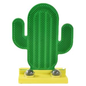 Interactive PP Cat Toy Two Catnip Balls <b>Corner</b> Grooming Hair Brush Scratching Pad Eco-Friendly Cat Massager Rubbing Post - Product Image 6