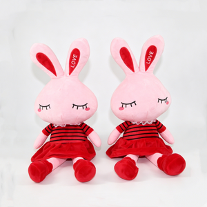 Peluche de conejo personalizado para la hora de dormir, regalo de conejo para el Día de San Valentín, peluche de conejo para niñas, peluche de conejo para decoración de cuarto infantil - Product Image 1