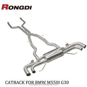 Échappement personnalisé en acier inoxydable 304 pour BMW M550I G30, matériaux de qualité supérieure, durabilité longue durée, son d'échappement sportif - Product Image 2