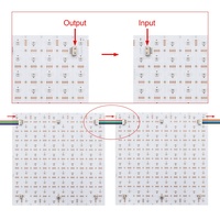 Lámina de Matriz de Puntos LED RGB Direccionables, DC12V, 100 LED, 250*250mm, Pantalla de Píxeles Flexible a Todo Color, Panel LED Digital