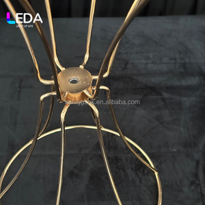 Base de Metal Dorada LEDA para Florero, 3 Tamaños, Centro de Mesa para Bodas, Soporte para Flores para Eventos, Fiestas y Banquetes - Product Image 2