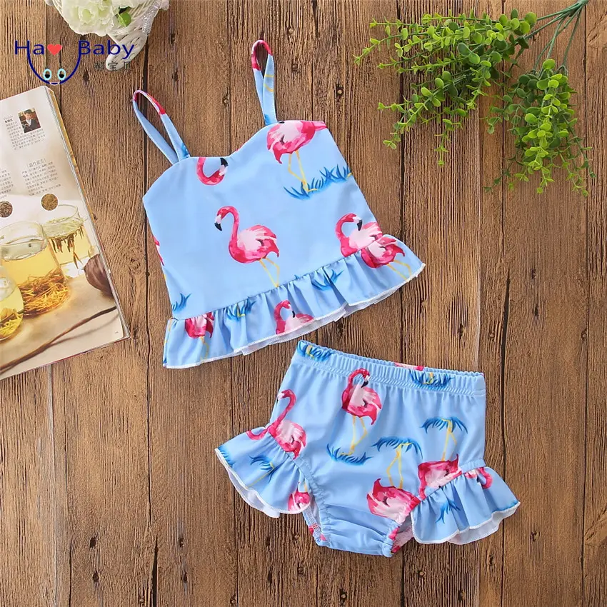 Hao Baby Summer Swimsuit For Swim Children Girls Bikini Sets Girls Swimming Suit