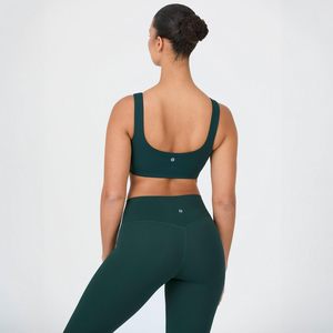 Sujetador Deportivo Personalizado con Cuello Cuadrado Activo para Mujer, de Bajo Impacto, Sin Varillas, Transpirable, Absorbente de Sudor, Sin Costuras, para Yoga y Gimnasio - Product Image 3