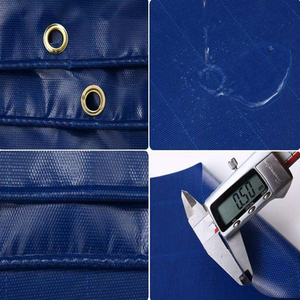 Tùy Chỉnh Dệt PVC Tráng Ripstop Bạt Vải 100% Polyester Không Thấm Nước Ngoài Trời Nhiệm Vụ Nặng Nề Xe Tải Bìa Cuộn - Product Image 6