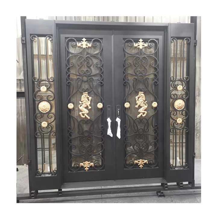 Security Doors With Stopper And Hinges Steel Doors Painted For Home