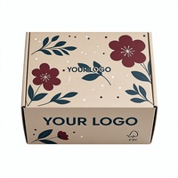 Caja de Envío de Perfume Cosmético de Cartón Corrugado con Logotipo Personalizado, Materiales Reciclados, Diseño Plegable, Estampado en Caliente con Lámina Dorada