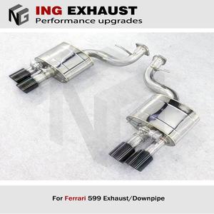 <span class=keywords><strong>ING</strong></span>-silenciador de tubo de escape de acero inoxidable, Colector de bajada para Ferrari 2009 GTO 599, 6,0 - Product Image 2