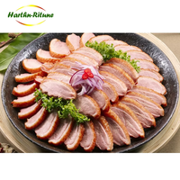 Lot de viande de canard rôti en tranches, précuit, collation saine et délicieuse pour le régime et le fitness
