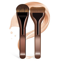 YDINI Nouveau pinceau de maquillage pour fond de teint à langue ultra-fine et élargie, pinceau correcteur sans traces, pinceau doux sans poudre, outil de beauté