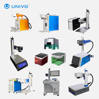 Machine de marquage laser UV à fibre de bureau UNIVO UBMU-A7 5W 355nm compacte pour bijoux, métal, plastique, bois, puce PET