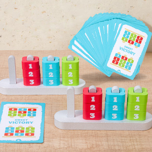 Juegos <span class=keywords><strong>de</strong></span> <span class=keywords><strong>Mesa</strong></span> <span class=keywords><strong>de</strong></span> Madera Montessori para Preescolar, Bloques <span class=keywords><strong>de</strong></span> Apilamiento, Lógica, Conteo, Juguetes Educativos <span class=keywords><strong>de</strong></span> Matemáticas para Niños - Product Image 2