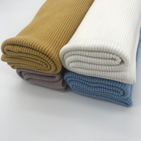 Tissu de manchette en tricot côtelé pour vêtements d'hiver épais et lourds