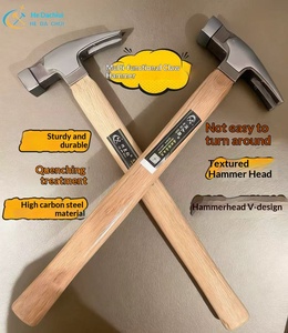 Cclaw hammer small hammer integrated small hammer wooden handle hammer woodworking hammer safety hammer tool mini electrichammer - Product Image 2