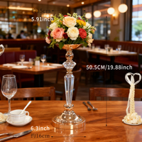 Support à fleurs en métal doré détachable, élégant et luxueux, pour centre de table, décoration de mariage, vase à fleurs, haute qualité