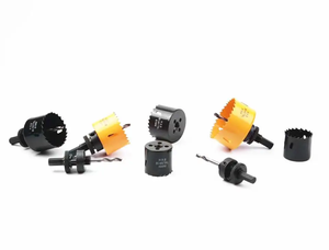 Juego de 17 Sierras de Corona de Acero de Alta Velocidad de 3/4\" a <span class=keywords><strong>2</strong></span>-1/<span class=keywords><strong>2</strong></span>\" en Estuche con Mandriles, Kit de Sierras de Corona Bimetálicas, Juego de 6 Sierras de Corona - Product Image 2