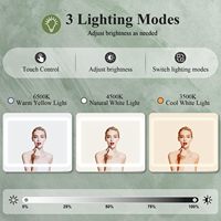 Coiffeuse avec grand miroir LED, luminosité réglable, 8 tiroirs, prise électrique, moderne, blanche, pour chambre à coucher
