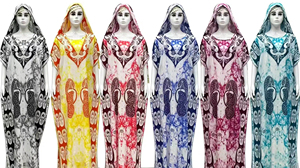 <span class=keywords><strong>Robe</strong></span> Kaftan Dashiki Africaine pour Femme, <span class=keywords><strong>Robe</strong></span> Longue Traditionnelle <span class=keywords><strong>Boubou</strong></span> avec Foulard Assorti, Imprimé <span class=keywords><strong>Bazin</strong></span>, Vêtement Islamique Ample - Product Image 3