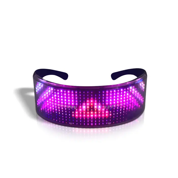 LED-Voll farben brille mit programmier barer anpassbarer LED Magic-Brille für Maskerade