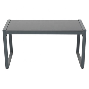 Leisure Modern Half-High Outdoor Table Steel <b>Frame</b> Metal Garden Furniture for Dining Parks Courtyards Hotels Villas - Product Image 3