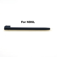 Stylet tactile capacitif passif télescopique en métal noir et plastique Tideseer pour Nintendo 2DS/3DS Wii U NDS/NDSI/NDSL
