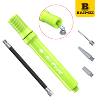 Kit de pompe à balle double action BAIMEI, aiguilles de gonflage bidirectionnelles, pour basketball, football, volley-ball, vente en gros, OEM, PP, ABS