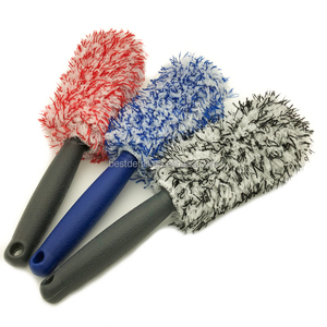 Chine vente en gros poignée confortable sans rayures microfibre lavage de voiture roue nettoyage jante pneu <span class=keywords><strong>brosse</strong></span> <span class=keywords><strong>pour</strong></span> le nettoyage des détails automobiles - Product Image 3