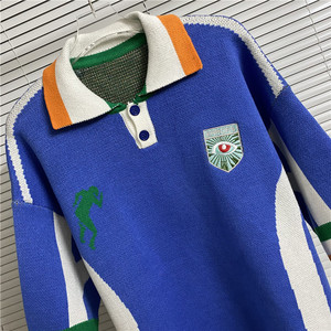 2025 maison of Errors maglioncino <span class=keywords><strong>di</strong></span> <span class=keywords><strong>marca</strong></span> Polo t-shirt da <span class=keywords><strong>uomo</strong></span> <span class=keywords><strong>di</strong></span> <span class=keywords><strong>abbigliamento</strong></span> firmato moda maglieria ricamata Vintage - Product Image 3