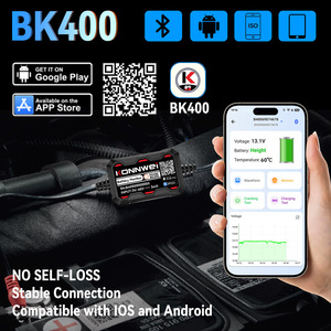 เครื่องตรวจสอบแบตเตอรี่ไร้สาย KONNWEI BK400 ปี 2026 บลูทูธ <span class=keywords><strong>5.2</strong></span> 6V 12V 24V 48V เครื่องมือทดสอบสภาพแบตเตอรี่รถยนต์ พร้อม GPS สำหรับ Android IOS - Product Image 3