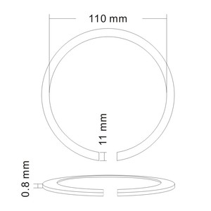 Rosette de sonorisation durable en érable et en palissandre 110X11mm <span class=keywords><strong>pour</strong></span> <span class=keywords><strong>guitare</strong></span> acoustique - Product Image 4