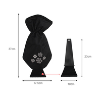 Gants d'hiver chauds avec grattoir à glace : Gant imperméable avec grattoir à neige intégré, outil brise-glace doublé pour voiture et camion