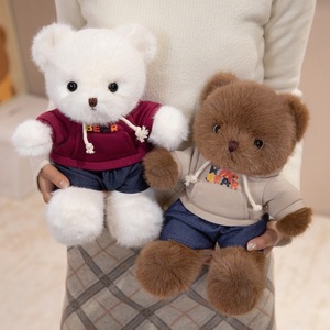 Simpatico Orsetto di Peluche <span class=keywords><strong>con</strong></span> <span class=keywords><strong>Felpa</strong></span>, Imbottitura Super Morbida in Poliestere e Cotone PP, Tessuto Peluche, Regalo per Bambini - Product Image 2